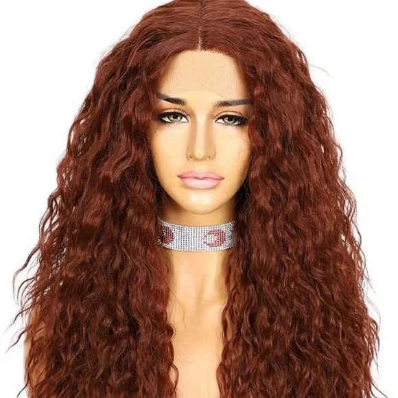 24 inch Lace Front T Part Curly Wig